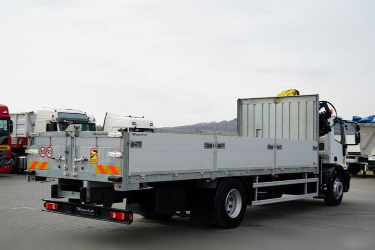 Iveco 180E25 / 4X2 / SKRZYNIOWY 7, 5m + HDS HYVA HB150X MAX UDŹWIG 5 200KG / STEROWNIE RADIOWE  / ROTATOR / AUTOMAT  zdjęcie 11