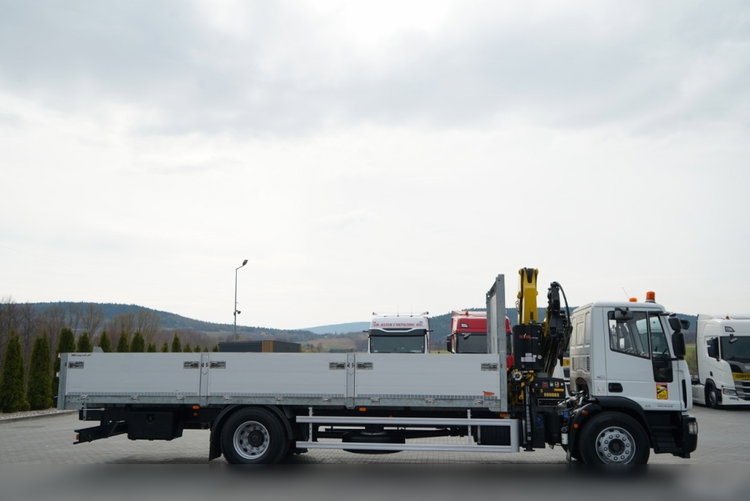 Iveco 180E25 / 4X2 / SKRZYNIOWY 7, 5m + HDS HYVA HB150X MAX UDŹWIG 5 200KG / STEROWNIE RADIOWE  / ROTATOR / AUTOMAT  zdjęcie 12