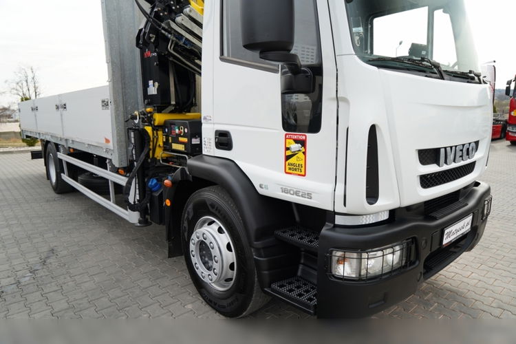 Iveco 180E25 / 4X2 / SKRZYNIOWY 7, 5m + HDS HYVA HB150X MAX UDŹWIG 5 200KG / STEROWNIE RADIOWE  / ROTATOR / AUTOMAT  zdjęcie 14