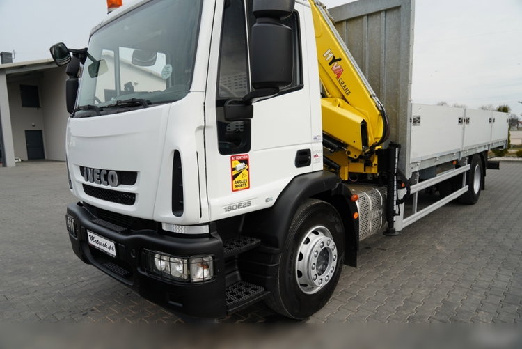 Iveco 180E25 / 4X2 / SKRZYNIOWY 7, 5m + HDS HYVA HB150X MAX UDŹWIG 5 200KG / STEROWNIE RADIOWE  / ROTATOR / AUTOMAT  zdjęcie 16