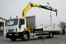 Iveco 180E25 / 4X2 / SKRZYNIOWY 7, 5m + HDS HYVA HB150X MAX UDŹWIG 5 200KG / STEROWNIE RADIOWE  / ROTATOR / AUTOMAT  zdjęcie 1