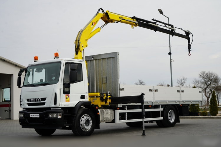 Iveco 180E25 / 4X2 / SKRZYNIOWY 7, 5m + HDS HYVA HB150X MAX UDŹWIG 5 200KG / STEROWNIE RADIOWE  / ROTATOR / AUTOMAT  zdjęcie 1