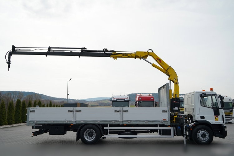 Iveco 180E25 / 4X2 / SKRZYNIOWY 7, 5m + HDS HYVA HB150X MAX UDŹWIG 5 200KG / STEROWNIE RADIOWE  / ROTATOR / AUTOMAT  zdjęcie 5