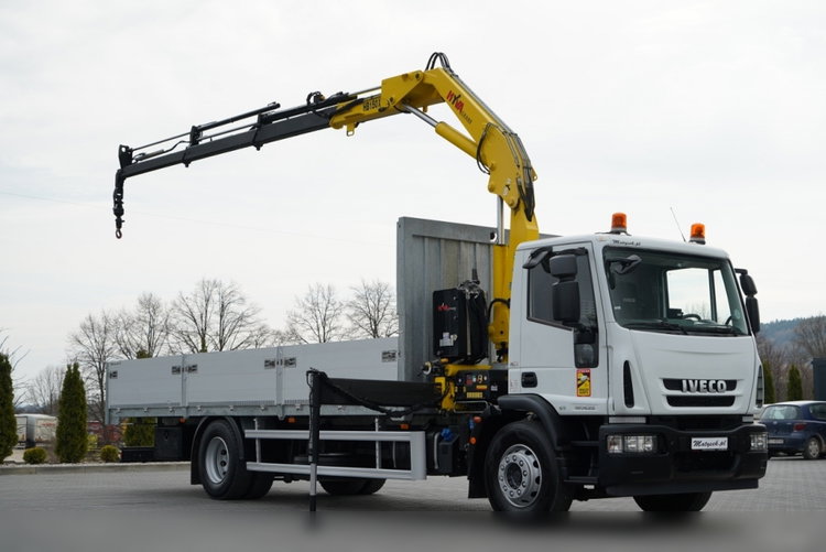 Iveco 180E25 / 4X2 / SKRZYNIOWY 7, 5m + HDS HYVA HB150X MAX UDŹWIG 5 200KG / STEROWNIE RADIOWE  / ROTATOR / AUTOMAT  zdjęcie 6