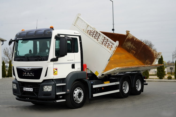 MAN TGS 26.400 / 6X4 / 2 STRONNA WYWROTKA / HYDROBURTA / AUTOMAT / EURO 6 zdjęcie 9