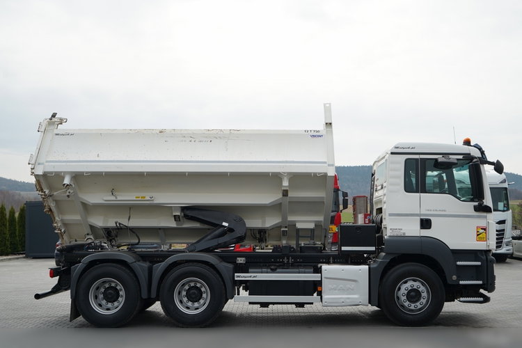 MAN TGS 26.400 / 6X4 / 2 STRONNA WYWROTKA / HYDROBURTA / AUTOMAT / EURO 6 zdjęcie 12