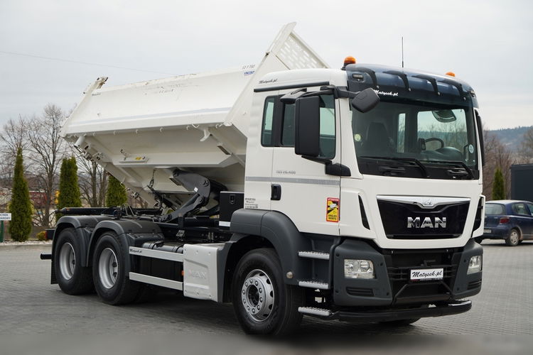 MAN TGS 26.400 / 6X4 / 2 STRONNA WYWROTKA / HYDROBURTA / AUTOMAT / EURO 6 zdjęcie 13