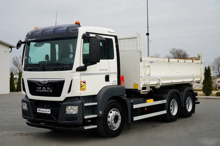 MAN TGS 26.400 / 6X4 / 2 STRONNA WYWROTKA / HYDROBURTA / AUTOMAT / EURO 6 zdjęcie 15