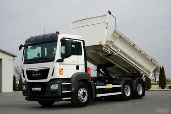 MAN TGS 26.400 / 6X4 / 2 STRONNA WYWROTKA / HYDROBURTA / AUTOMAT / EURO 6