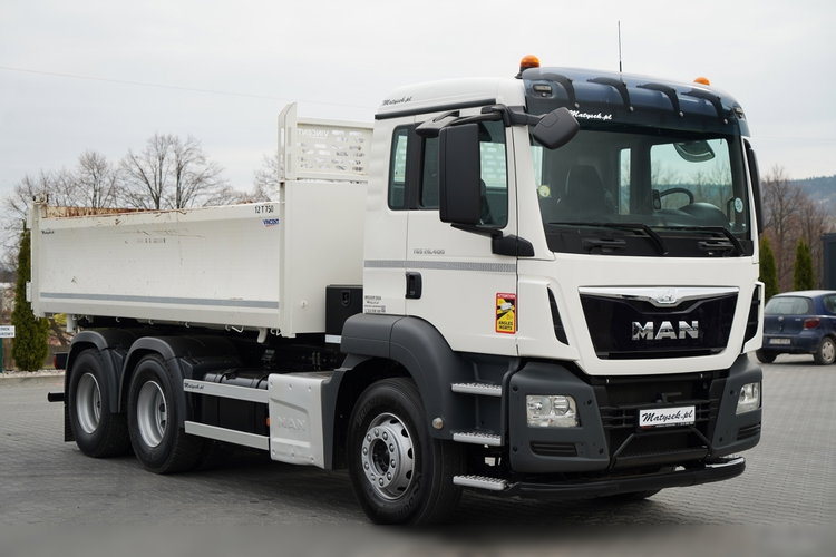 MAN TGS 26.400 / 6X4 / 2 STRONNA WYWROTKA / HYDROBURTA / AUTOMAT / EURO 6 zdjęcie 20