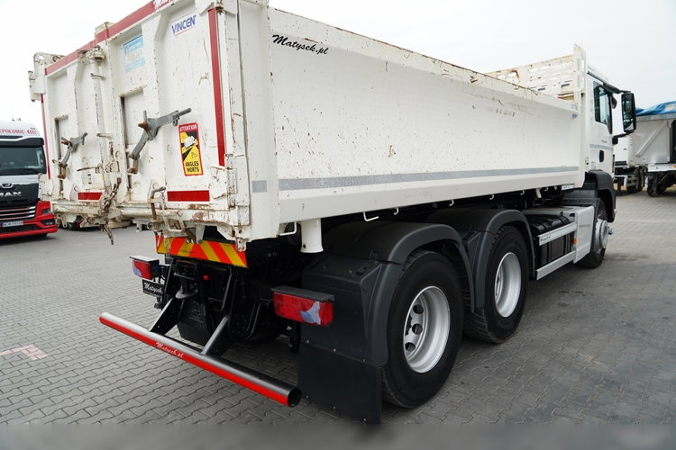 MAN TGS 26.400 / 6X4 / 2 STRONNA WYWROTKA / HYDROBURTA / AUTOMAT / EURO 6 zdjęcie 27