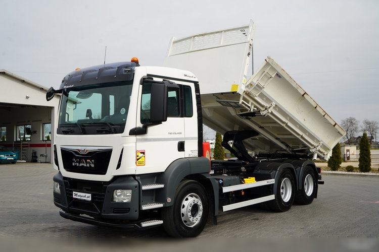 MAN TGS 26.400 / 6X4 / 2 STRONNA WYWROTKA / HYDROBURTA / AUTOMAT / EURO 6 zdjęcie 2
