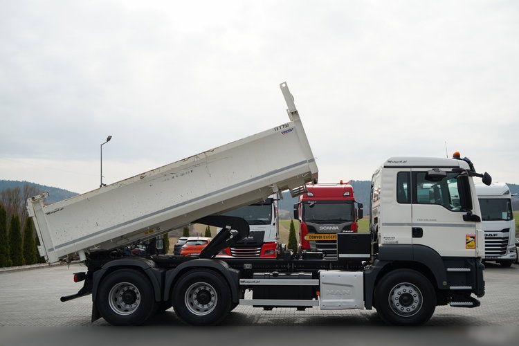 MAN TGS 26.400 / 6X4 / 2 STRONNA WYWROTKA / HYDROBURTA / AUTOMAT / EURO 6 zdjęcie 6