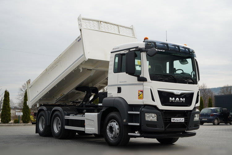 MAN TGS 26.400 / 6X4 / 2 STRONNA WYWROTKA / HYDROBURTA / AUTOMAT / EURO 6 zdjęcie 7