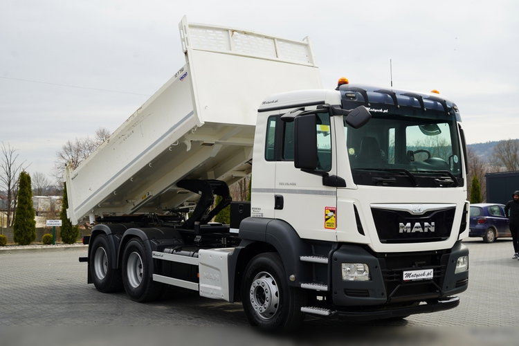 MAN TGS 26.400 / 6X4 / 2 STRONNA WYWROTKA / HYDROBURTA / AUTOMAT / EURO 6 zdjęcie 8