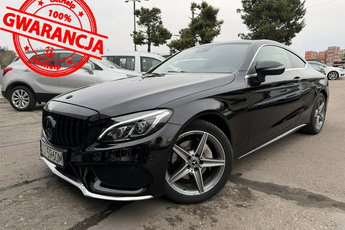 Mercedes C 200 Coupe, Klimatronic 2-stref, Alcantara, Burmester, Podgrz. fotele