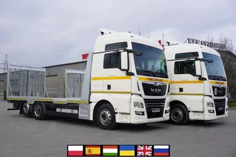 MAN TGX 26.470 / NOWA laweta ocynkowana / pokład 950 cm / 2 szt.