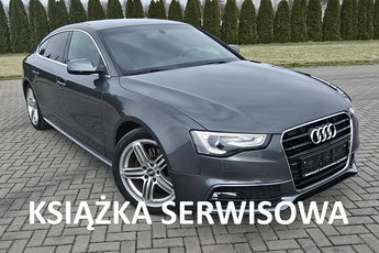 Audi A5 1.8Turbo benz. Serwis.S-Line x2. Kamera Cof.Navi.Xenony.Ledy.Alcantara