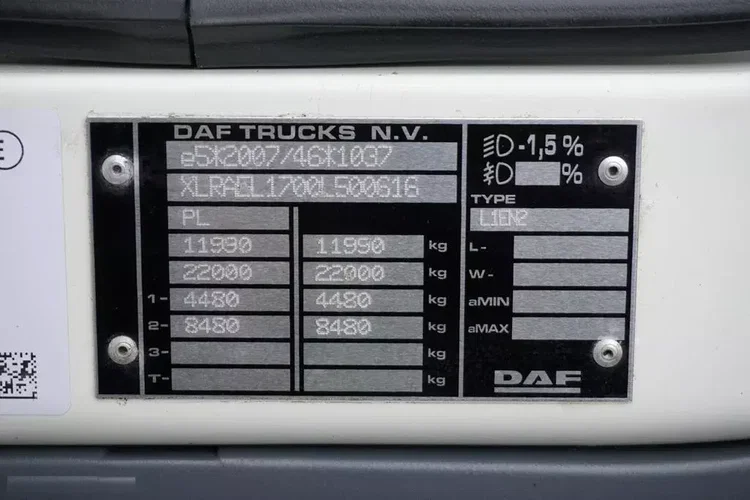 DAF LF / 260 / ACC / E 6 / FIRANKA / 18 PALET / DŁ. 7.2 M zdjęcie 11