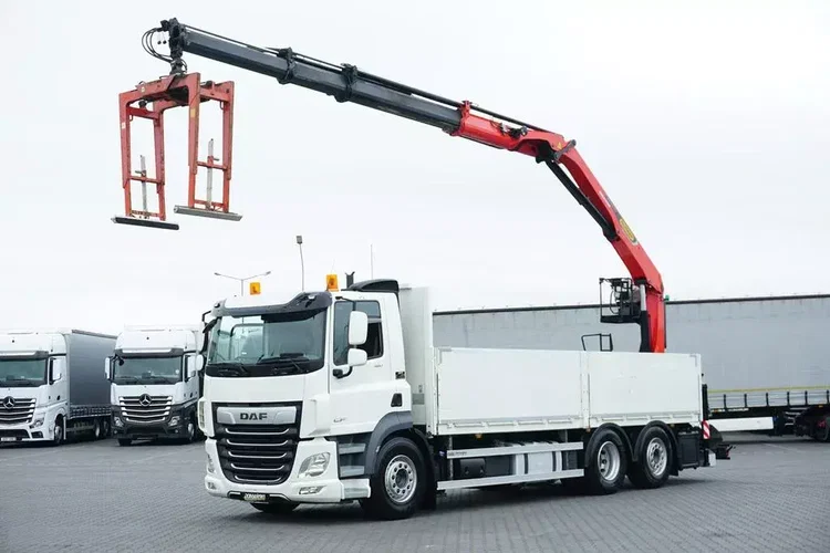DAF CF / 480 / 6 X 2 / SKRZYNIOWY + HDS / PALFINGER PK 22 001L / OŚ SKRĘTNA / CHWYTAK zdjęcie 1