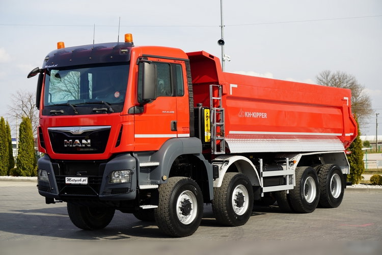 MAN TGS 41.480 / 8X8 / WYWROTKA TYLNOZSYPOWA / KH KIPPER / AUTOMAT / EURO 6 zdjęcie 9