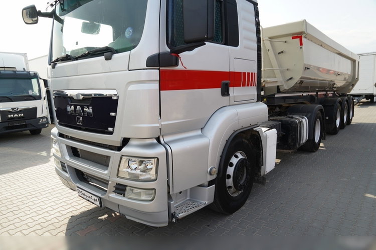 MAN TGS 18.400 / ZESTAW / HYDRAULIKA / + WYWROTKA ALUMINIOWA / 26 M3 / 4 500 KG / ALUFELGI / 2017 R zdjęcie 9