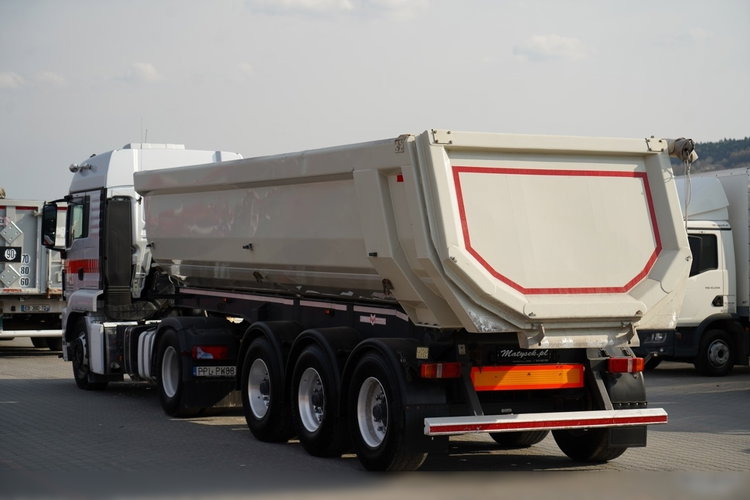 MAN TGS 18.400 / ZESTAW / HYDRAULIKA / + WYWROTKA ALUMINIOWA / 26 M3 / 4 500 KG / ALUFELGI / 2017 R zdjęcie 3