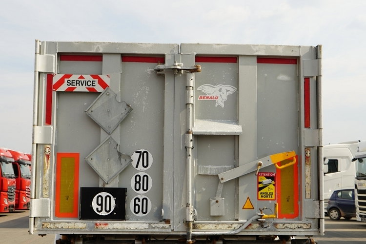 BENALU WYWROTKA / 29 m3 / ALUMINIOWA / OŚ PODNOSZONA / WAGA: 5 000 KG / ALUFELGI  / PLANDEKA ELEKTRYCZNA / SPROWADZONA zdjęcie 12