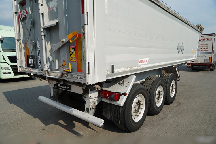 BENALU WYWROTKA / 29 m3 / ALUMINIOWA / OŚ PODNOSZONA / WAGA: 5 000 KG / ALUFELGI  / PLANDEKA ELEKTRYCZNA / SPROWADZONA zdjęcie 13