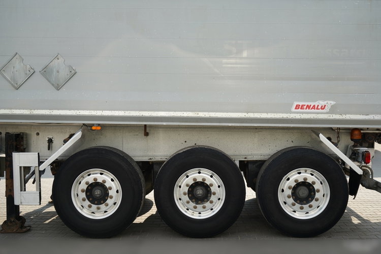 BENALU WYWROTKA / 29 m3 / ALUMINIOWA / OŚ PODNOSZONA / WAGA: 5 000 KG / ALUFELGI  / PLANDEKA ELEKTRYCZNA / SPROWADZONA zdjęcie 15