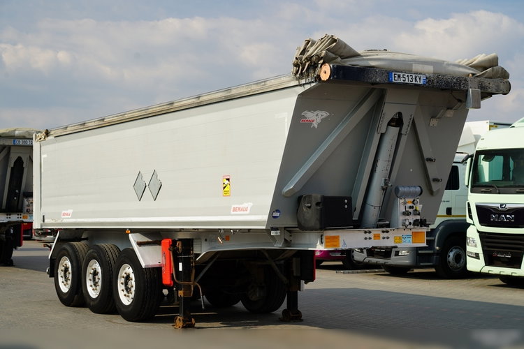 BENALU WYWROTKA / 29 m3 / ALUMINIOWA / OŚ PODNOSZONA / WAGA: 5 000 KG / ALUFELGI  / PLANDEKA ELEKTRYCZNA / SPROWADZONA zdjęcie 1