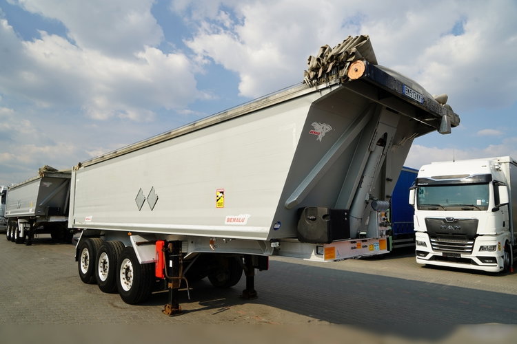 BENALU WYWROTKA / 29 m3 / ALUMINIOWA / OŚ PODNOSZONA / WAGA: 5 000 KG / ALUFELGI  / PLANDEKA ELEKTRYCZNA / SPROWADZONA zdjęcie 2