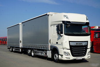 DAF XF 480 / ZESTAW TANDEM / 120 M3 / OŚ PODNOSZONA /  + PRZYCZEPA WECON  / OSIE SAF 