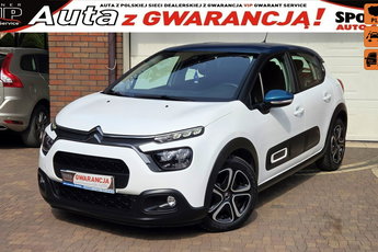 Citroen C3 SHINE Salon PL, I wł, Tempomat, AndroidAuto, Nawigacja F.vat 23