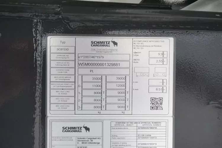 Schmitz / WYWROTKA / 45 M3 / OŚ PODNOSZONA / JAK NOWA zdjęcie 11