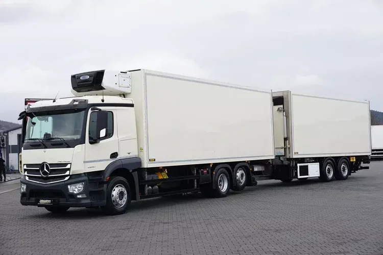 Mercedes / ACTROS / 2540 / ACC / E 6 / ZESTAW PRZEJAZDOWY / CHŁODNIA + WINDA / 38 PALET zdjęcie 1