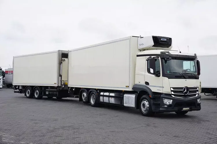 Mercedes / ACTROS / 2540 / ACC / E 6 / ZESTAW PRZEJAZDOWY / CHŁODNIA + WINDA / 38 PALET zdjęcie 2
