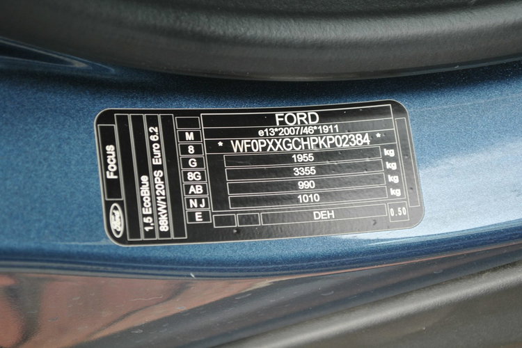 Focus Kombi Trend Edition 1, 5 EcoBlue 120KM ASO Forda Gwarancja zdjęcie 28