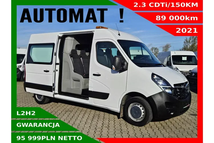 Opel movano L2H2 95999zł Netto Brygadówka 7 osób 2.3 CDTi/150KM zdjęcie 1