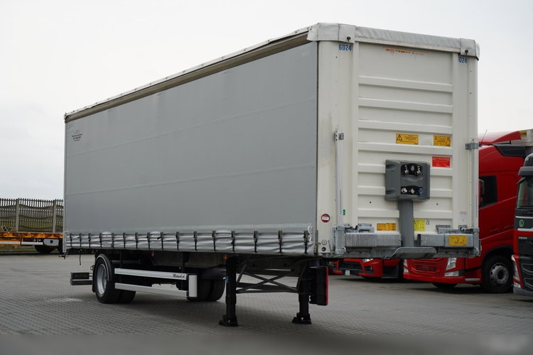 Fruehauf / FIRANKA CITYLINER / OŚ SKRĘTNA / 11 M DŁUGOŚĆ / ZAWIESIE NA WÓZEK / MOCNA PODŁOGA zdjęcie 1