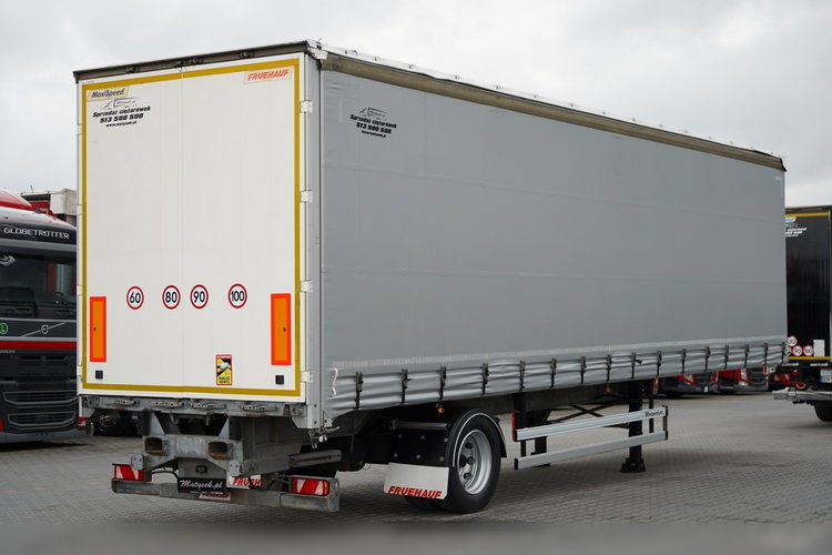 Fruehauf / FIRANKA CITYLINER / OŚ SKRĘTNA / 11 M DŁUGOŚĆ / ZAWIESIE NA WÓZEK / MOCNA PODŁOGA zdjęcie 7