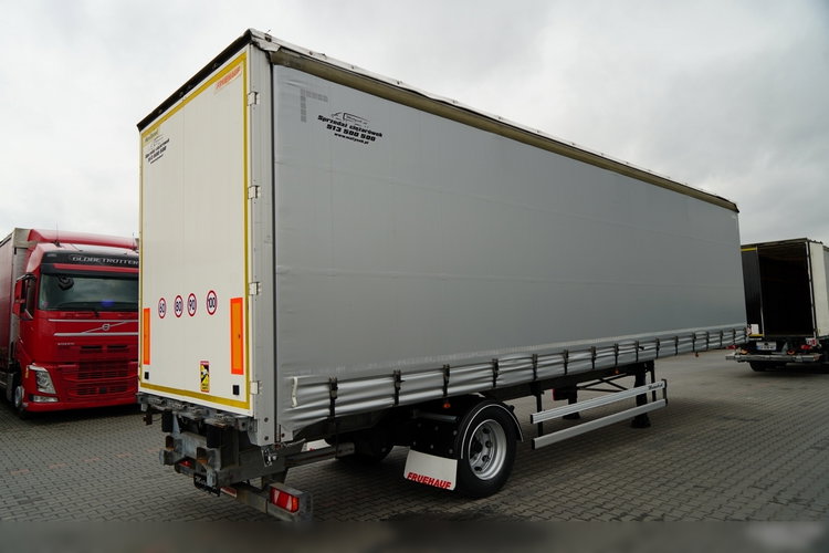 Fruehauf / FIRANKA CITYLINER / OŚ SKRĘTNA / 11 M DŁUGOŚĆ / ZAWIESIE NA WÓZEK / MOCNA PODŁOGA zdjęcie 8