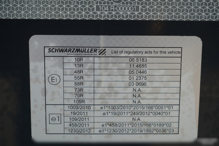 Schwarzmuller WYWROTKA / 25 m3 / STALOWA RYNNA / STANDARD / OŚ PODNOSZONA / SAF zdjęcie 19