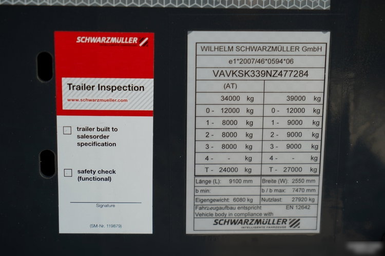 Schwarzmuller WYWROTKA / 25 m3 / STALOWA RYNNA / STANDARD / OŚ PODNOSZONA / SAF zdjęcie 20