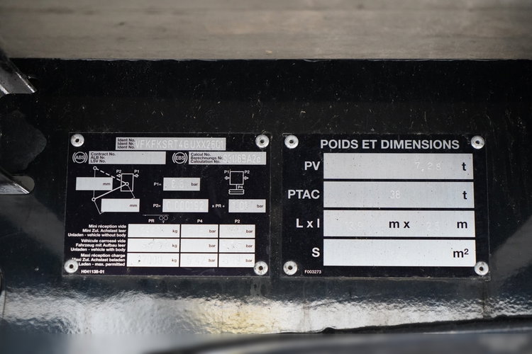 Fruehauf / FIRANKA / STANDARD / WINDA  DHOLLANDIA 2 000 kg / MOCNA PODŁOGA SZYNA DESKA / KOSZ NA PALETY zdjęcie 31