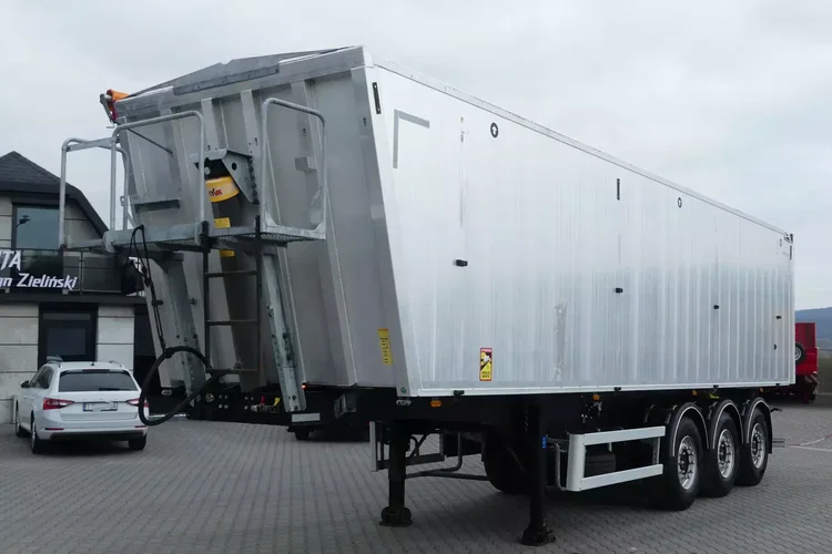 Mega WYWROTKA 50m3 / KLAPO DRZWI / 2 x SZYBER / OŚ PODNOSZONA / zdjęcie 2