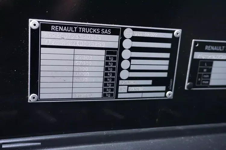 Renault T 380 / 6 X 2 / SKRZYNIOWY + HDS / HIAB 302 E-5 / PILOT / OŚ SKRĘTNA zdjęcie 11