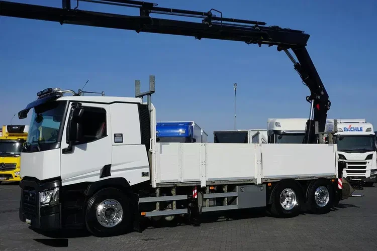Renault T 380 / 6 X 2 / SKRZYNIOWY + HDS / HIAB 302 E-5 / PILOT / OŚ SKRĘTNA zdjęcie 21