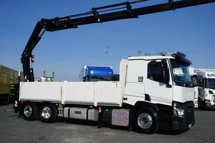 Renault T 380 / 6 X 2 / SKRZYNIOWY + HDS / HIAB 302 E-5 / PILOT / OŚ SKRĘTNA zdjęcie 23