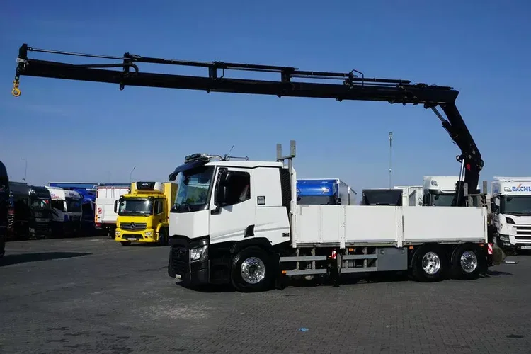 Renault T 380 / 6 X 2 / SKRZYNIOWY + HDS / HIAB 302 E-5 / PILOT / OŚ SKRĘTNA zdjęcie 3